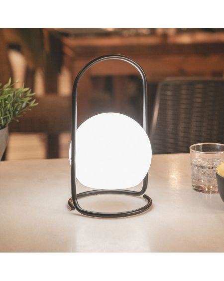 Lampe à Poser LED Portative Extérieure Métal 2.5W Mkono avec Batterie Rechargeable USB