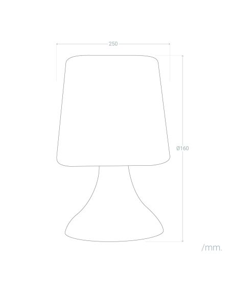 Lampe à Poser LED Extérieure Portative Uyoga RGBW avec Haut-Parleur Bluetooth et Batterie Rechargeable USB