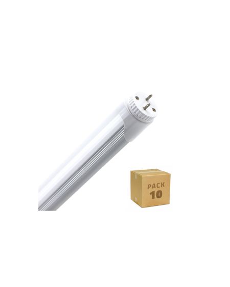 Lot de 10 Tubes LED 60cm T8 9W 120lm/W Aluminium Connexion Latérale Blanc Neutre