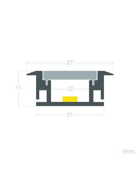 Profilé Aluminium au Sol pour Ruban LED
