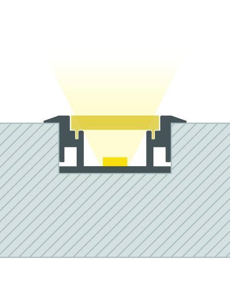Profilé Aluminium au Sol pour Ruban LED