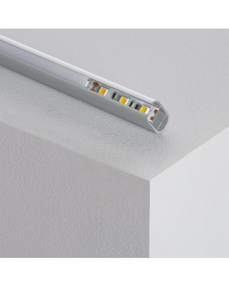 Profilé Aluminium Barre Accrochage Vêtements d'Armoires 1m pour Ruban LED jusqu'à 12mm