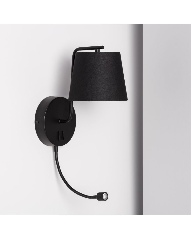 Lampe Murale Métal Kuomba avec Flex LED de Lecture