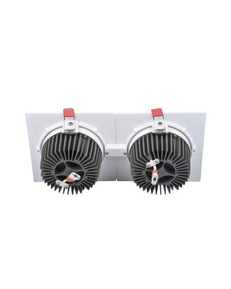 Spot LED Downlight Rectangulaire Double New Madison 10W Coupe 165x75 mm