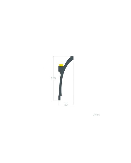 Moulure Flame 2m pour Ruban LED