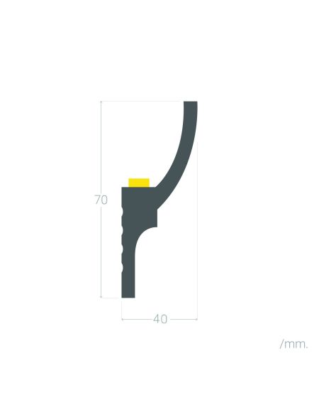 Moulure Classic 2m pour Ruban LED