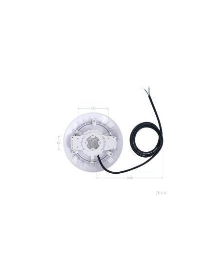 Spot LED Piscine en Saillie RGBW Submersible 12V DC IP68 35W