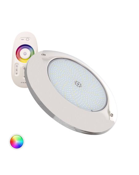 Spot LED Piscine en Saillie Inox RGBW Submersible 12V DC IP68 35W