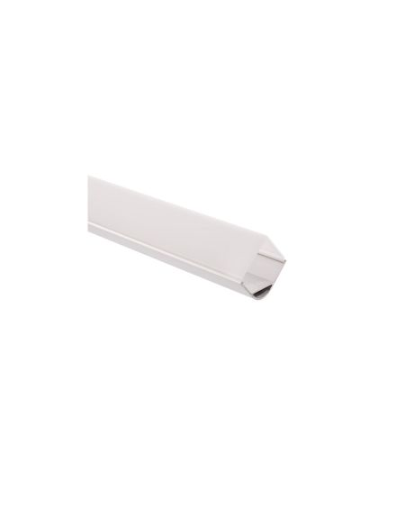 Profilé Aluminium pour Angle avec Capot Continu pour Ruban LED jusqu'à 20mm