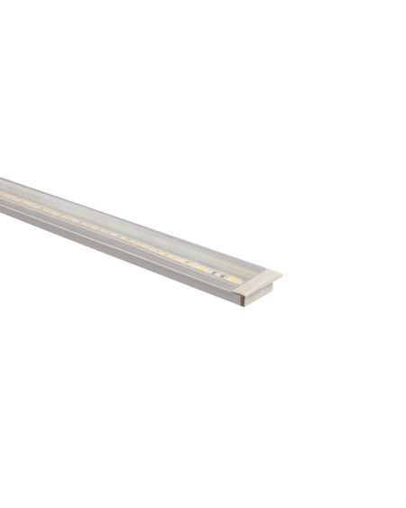 Profilé Aluminium Encastrable avec Capot Continu pour Ruban LED jusqu'à 12mm