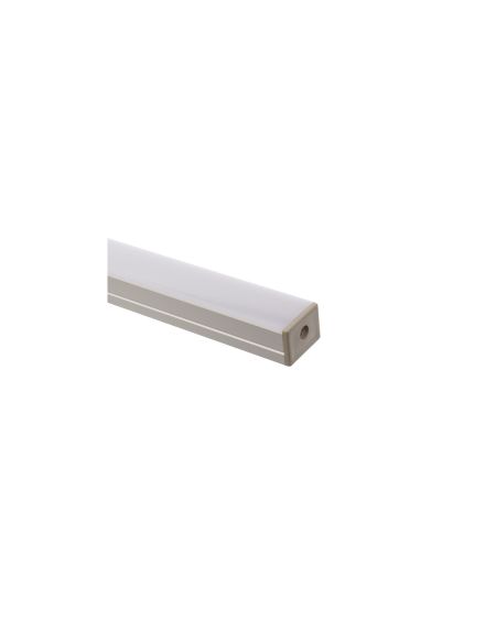 Profilé Aluminium en Saillie avec Capot Continu pour Ruban LED jusqu'à 16mm