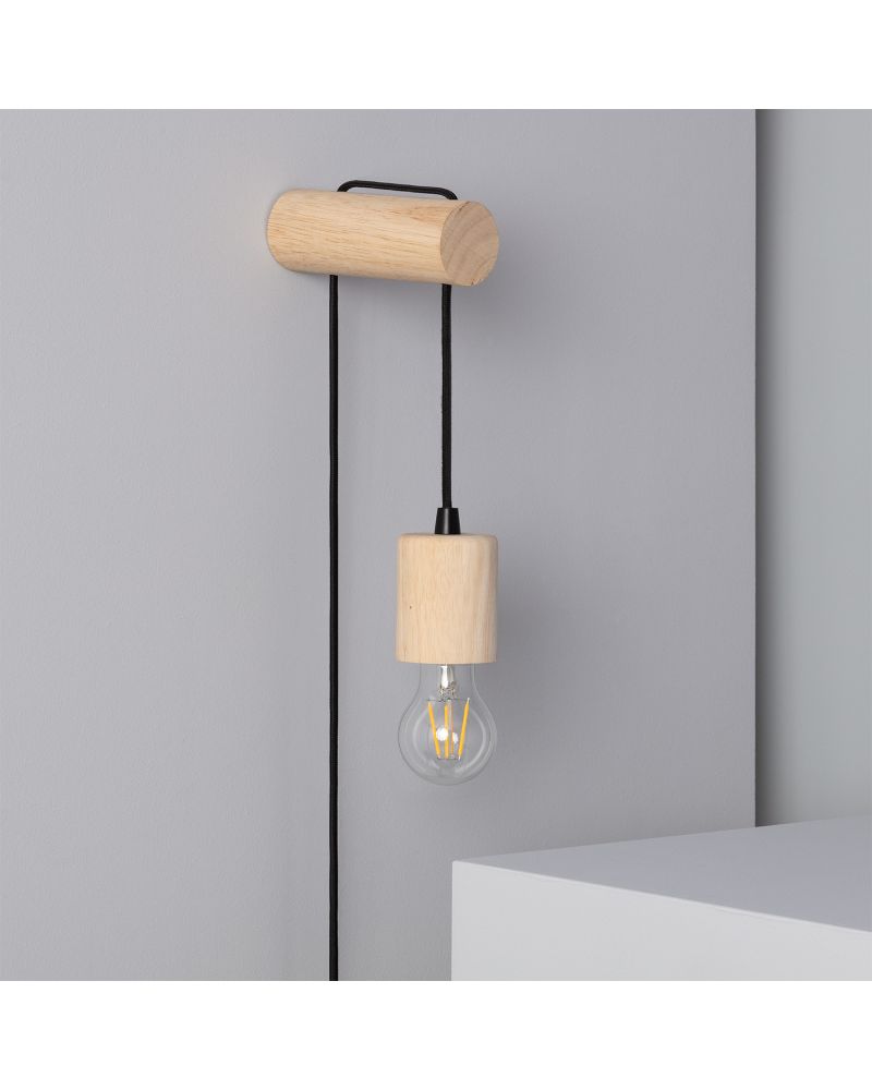 Lampe Murale Bois Torse