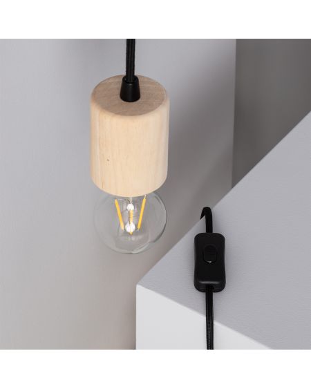 Lampe Murale Bois Torse