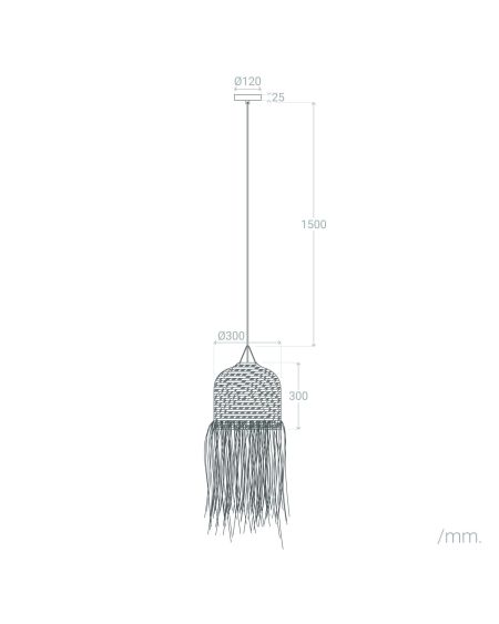 Suspension Fibres Naturelles Kofia