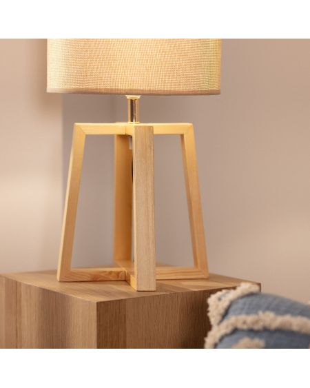 Lampe à Poser Bois Korsade