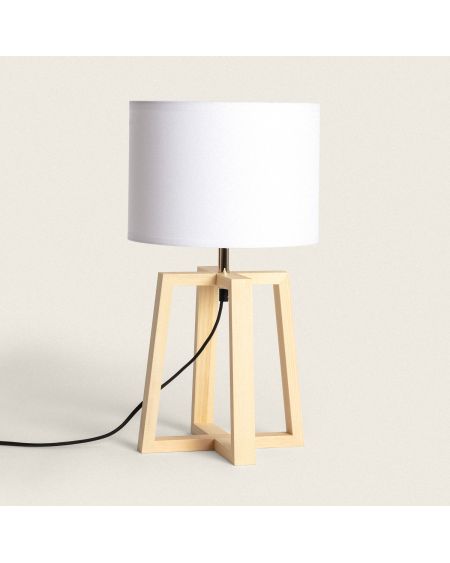 Lampe à Poser Bois Korsade