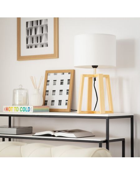 Lampe à Poser Bois Korsade
