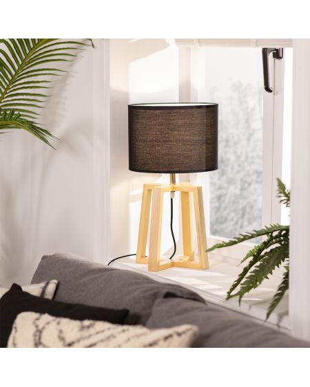 Lampe à Poser Bois Korsade