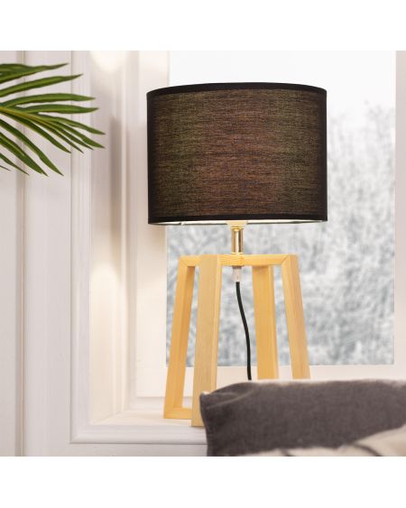 Lampe à Poser Bois Korsade