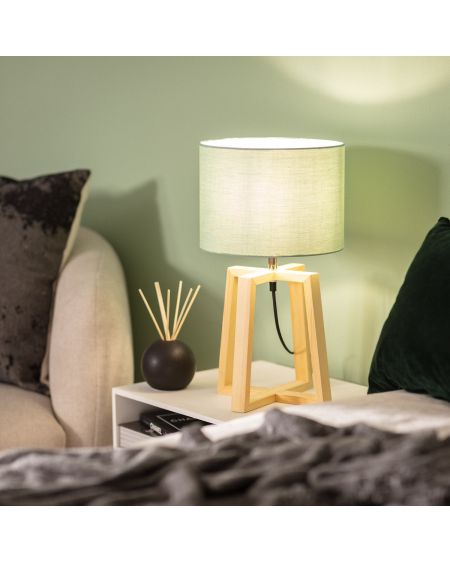 Lampe à Poser Bois Korsade