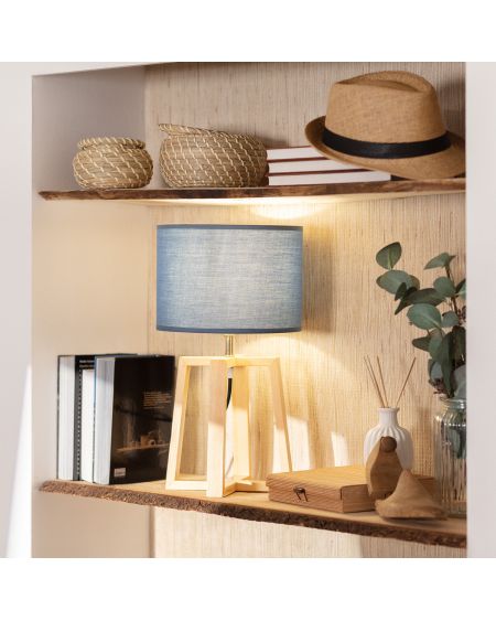 Lampe à Poser Bois Korsade