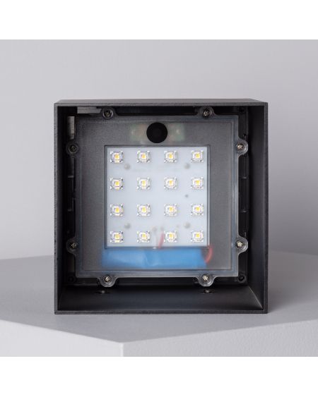 Applique Murale LED Extérieure Solaire Rabat avec Détecteur de Mouvement Radar IP65