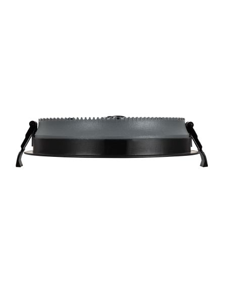 Spot LED Downlight Rond (UGR17) 30W Noir Coupe Ø 205mm