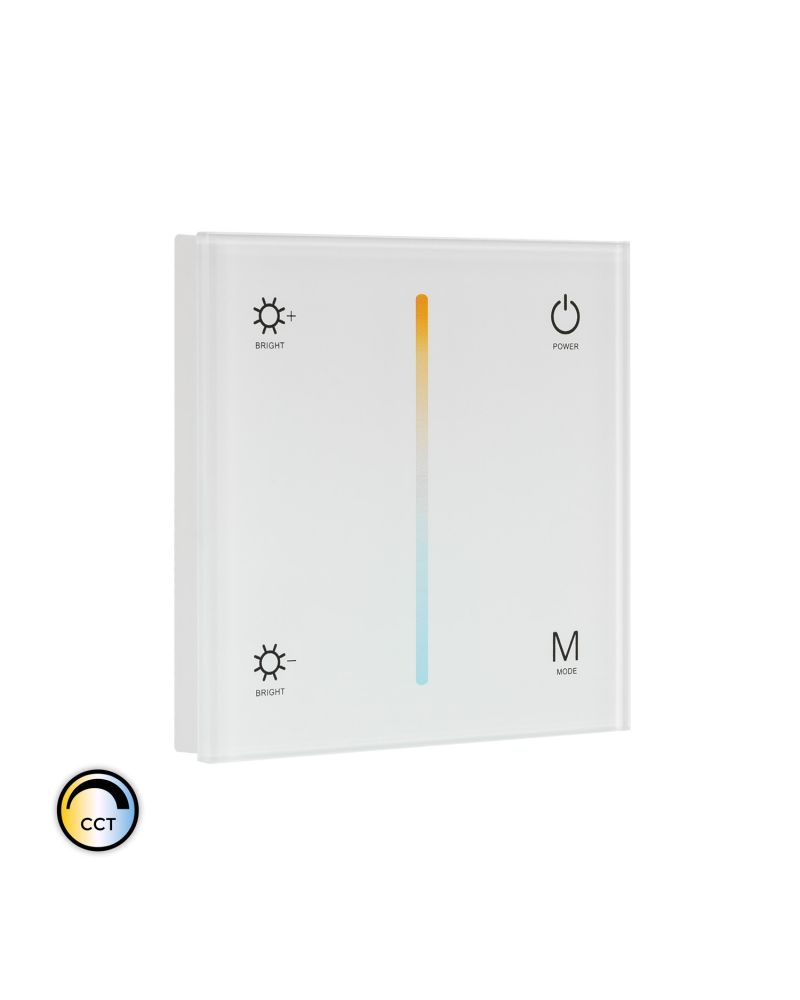 Contrôleur Variateur Murale Tactile pour Ruban LED 12/24V DC CCT RF Contrôleur Variateur Murale Tactile pour Ruban LED 12/24V DC CCT RF