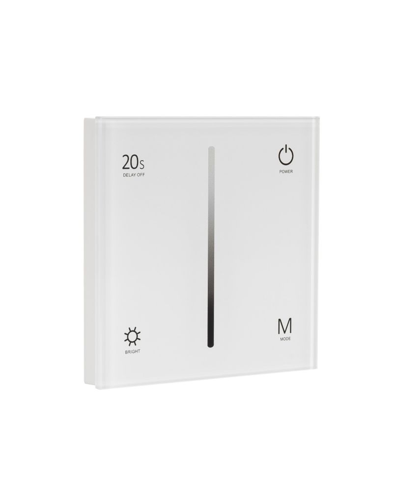 Contrôleur Variateur Murale Tactile pour Ruban LED 12/24V DC Monochrome RF