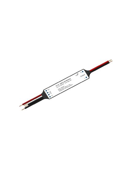 Mini Contrôleur Ruban LED Monochrome 12/24V DC compatible avec Télécommande RF et Bouton-Poussoir