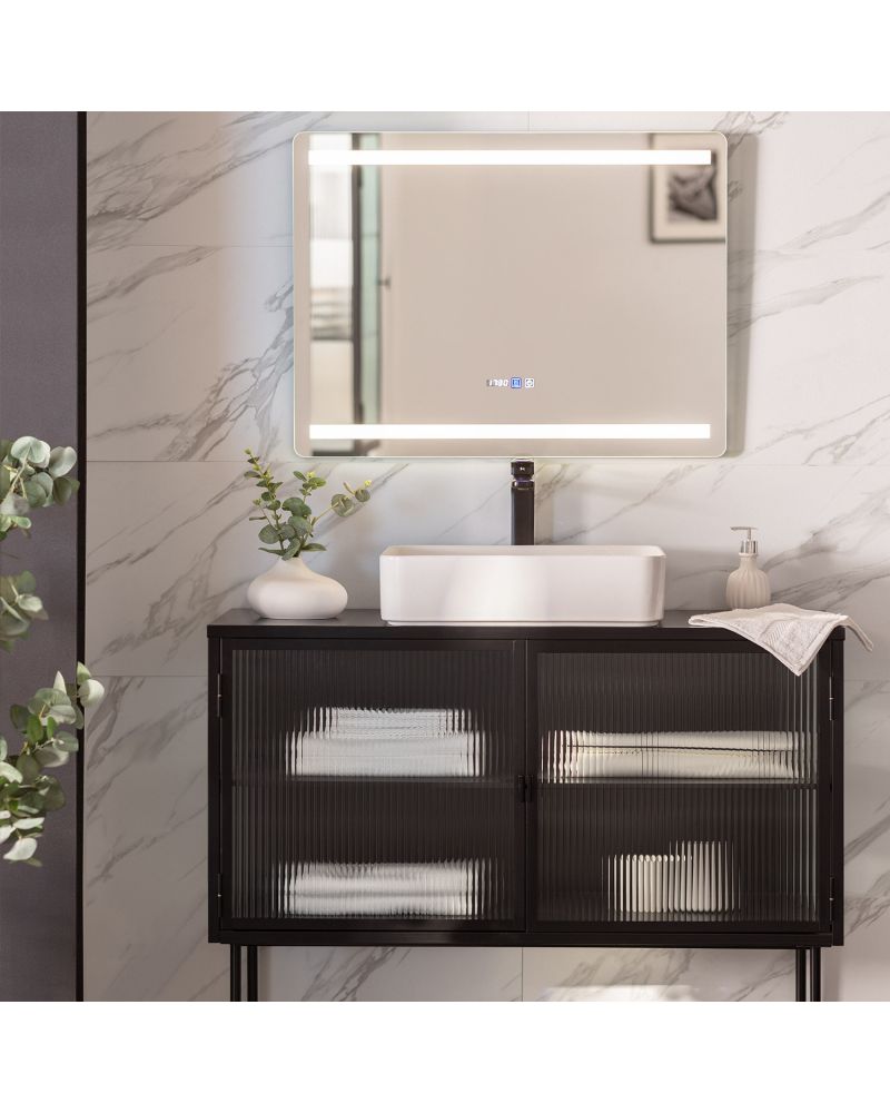 Miroir Salle de Bain avec Éclairage LED Anti-buée Tahiti 60x80cm