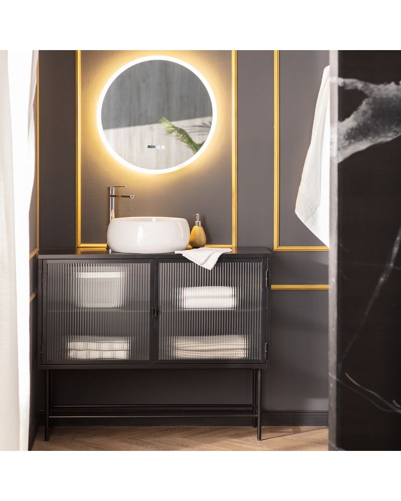 Miroir Salle de Bain avec Éclairage LED Anti-buée Palolem Ø60cm