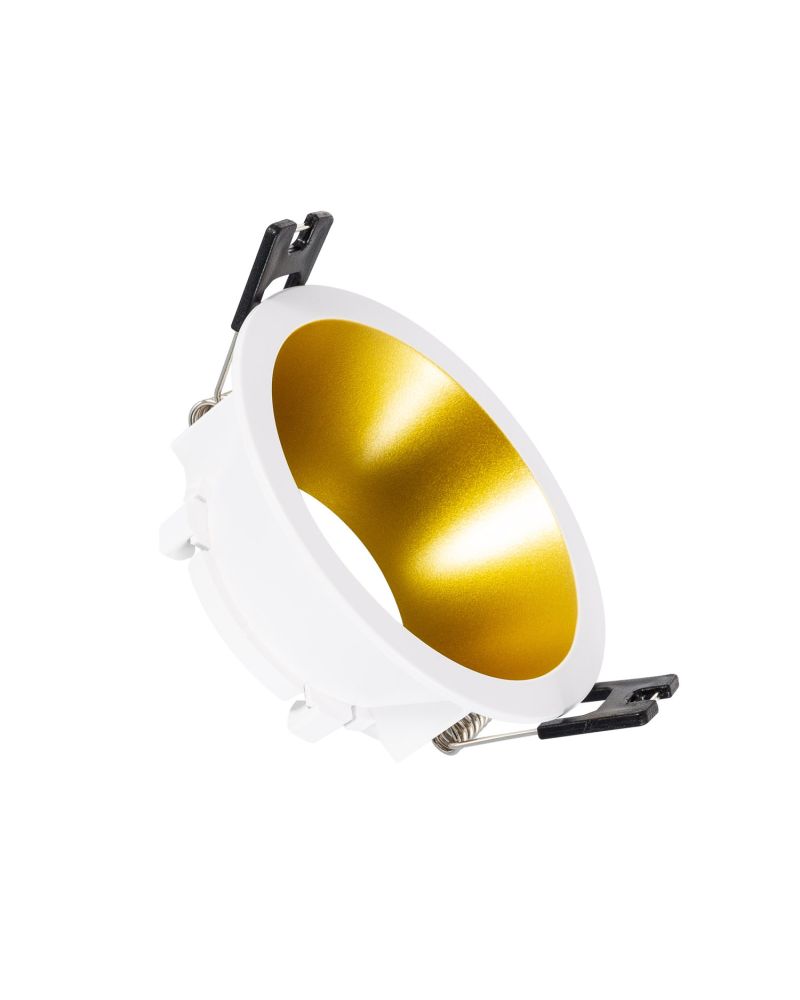 Collerette Downlight Conique Reflect pour Ampoule LED GU10 / GU5.3 Coupe Ø 75mm
