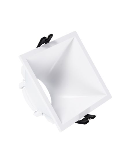 Collerette Downlight Carrée 45º Faible UGR pour Ampoule LED GU10/GU5.3 Coupe 85 x 85mm