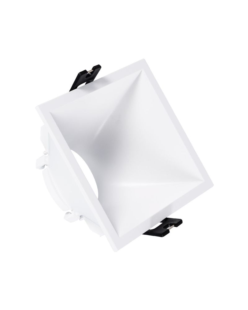 Collerette Downlight Carrée 45º Faible UGR pour Ampoule LED GU10/GU5.3 Coupe 85 x 85mm