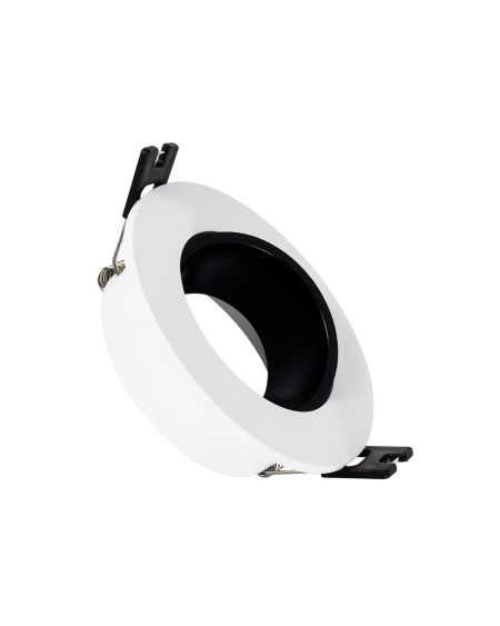 Collerette Downlight Conique Faible UGR Noir pour Ampoule LED GU10/GU5.3 Coupe Ø 90mm