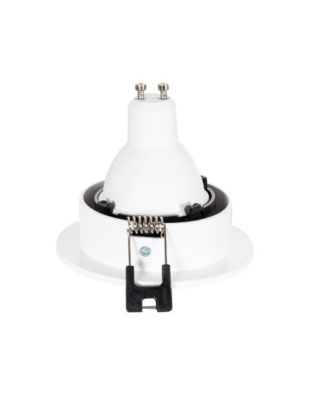 Collerette Downlight Conique Faible UGR Noir pour Ampoule LED GU10/GU5.3 Coupe Ø 90mm
