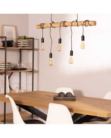 Suspension Métal et Bois Yagis