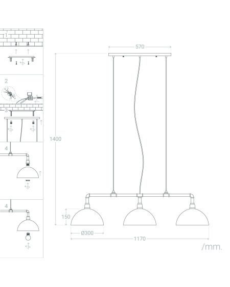 Suspension Métal Tuai
