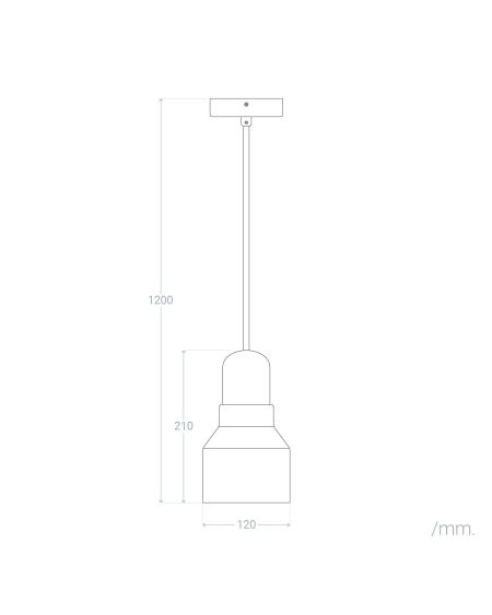 Suspension Ciment et Bois Luster