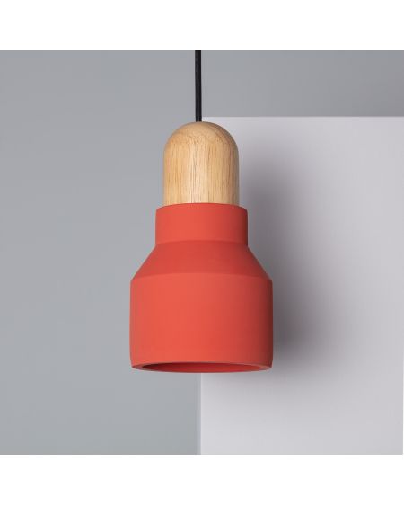 Suspension Ciment et Bois Luster