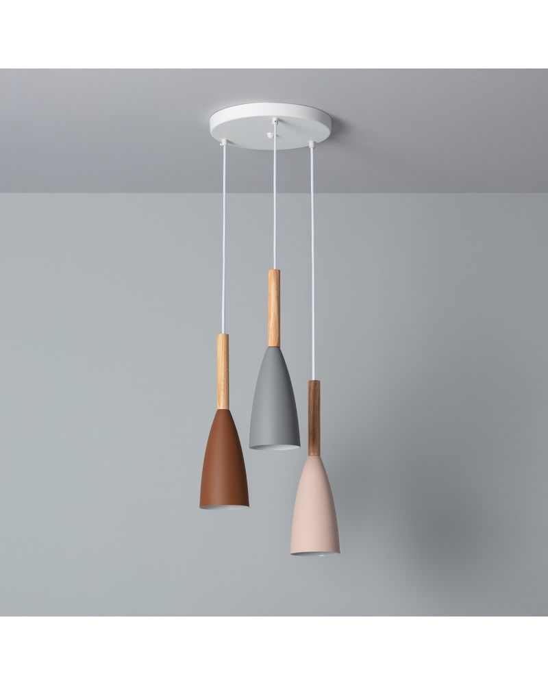 Suspension Métal et Bois Rain