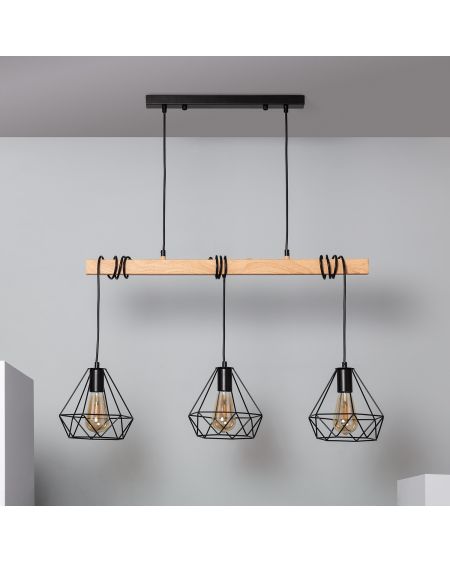 Suspension Métal Sardo 3 Spots