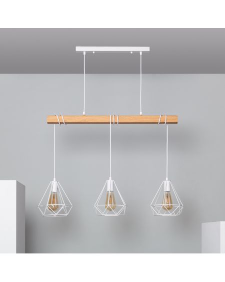 Suspension Métal Sardo 3 Spots