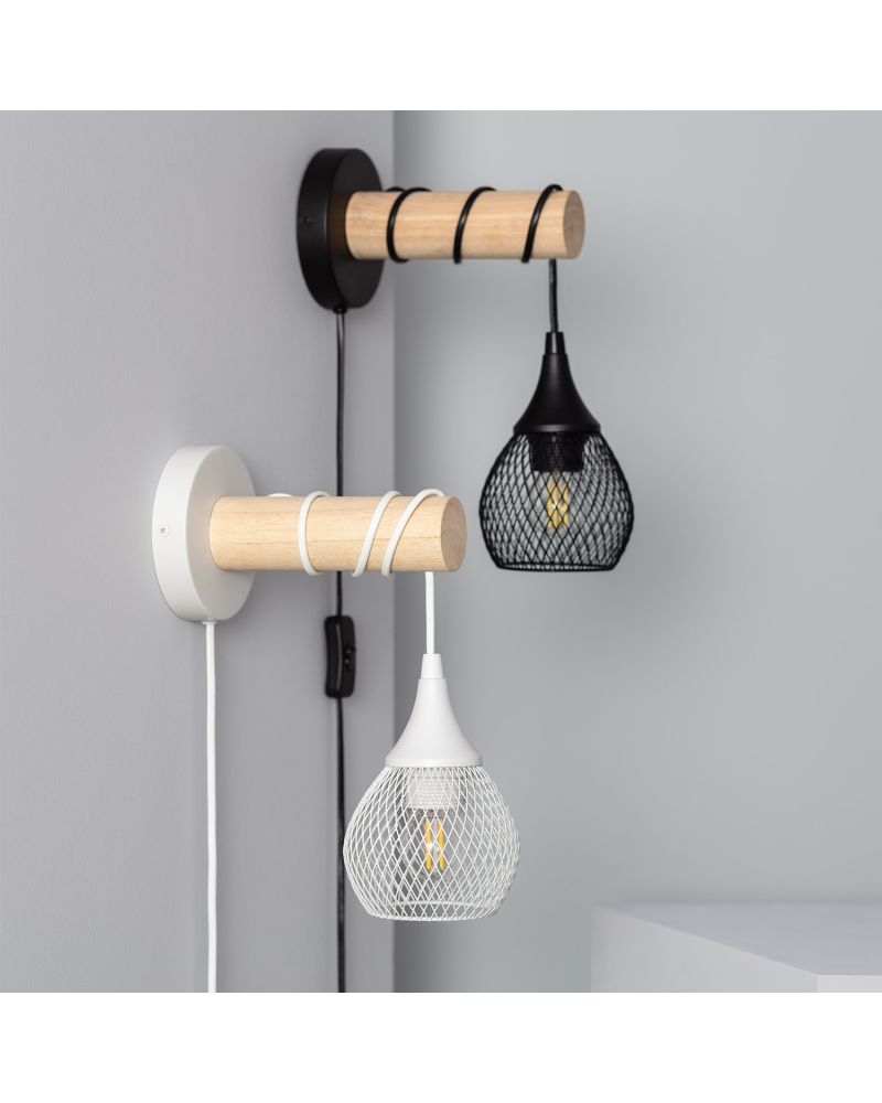 Lampe Murale Bois et Métal Monah