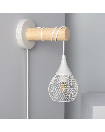 Lampe Murale Bois et Métal Monah