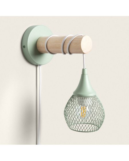 Lampe Murale Bois et Métal Monah
