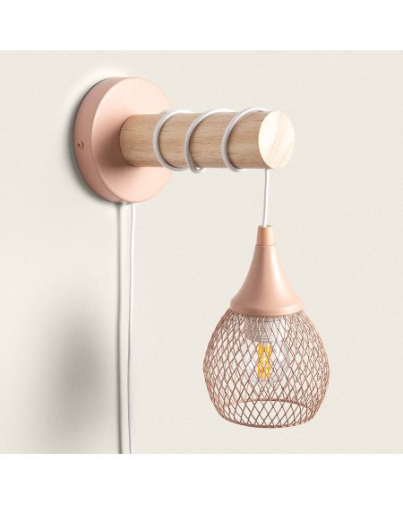 Lampe Murale Bois et Métal Monah