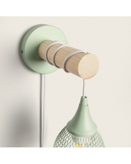Lampe Murale Bois et Métal Monah