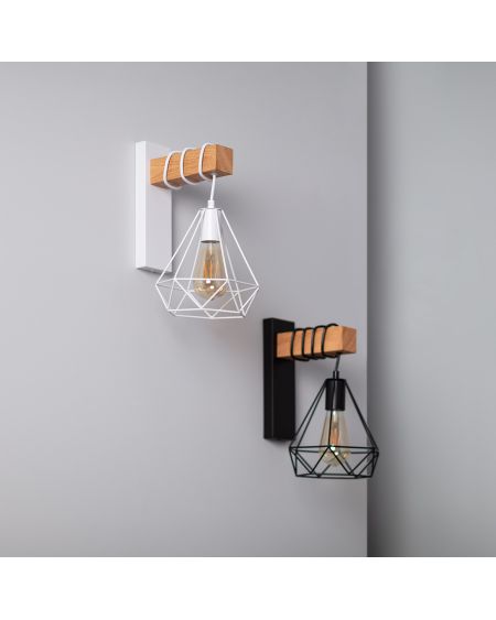 Lampe Murale Métal et Bois Sardo